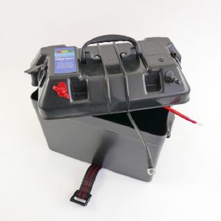 Boat Battery Power Box 12V output, USB and Lighter Socket - 